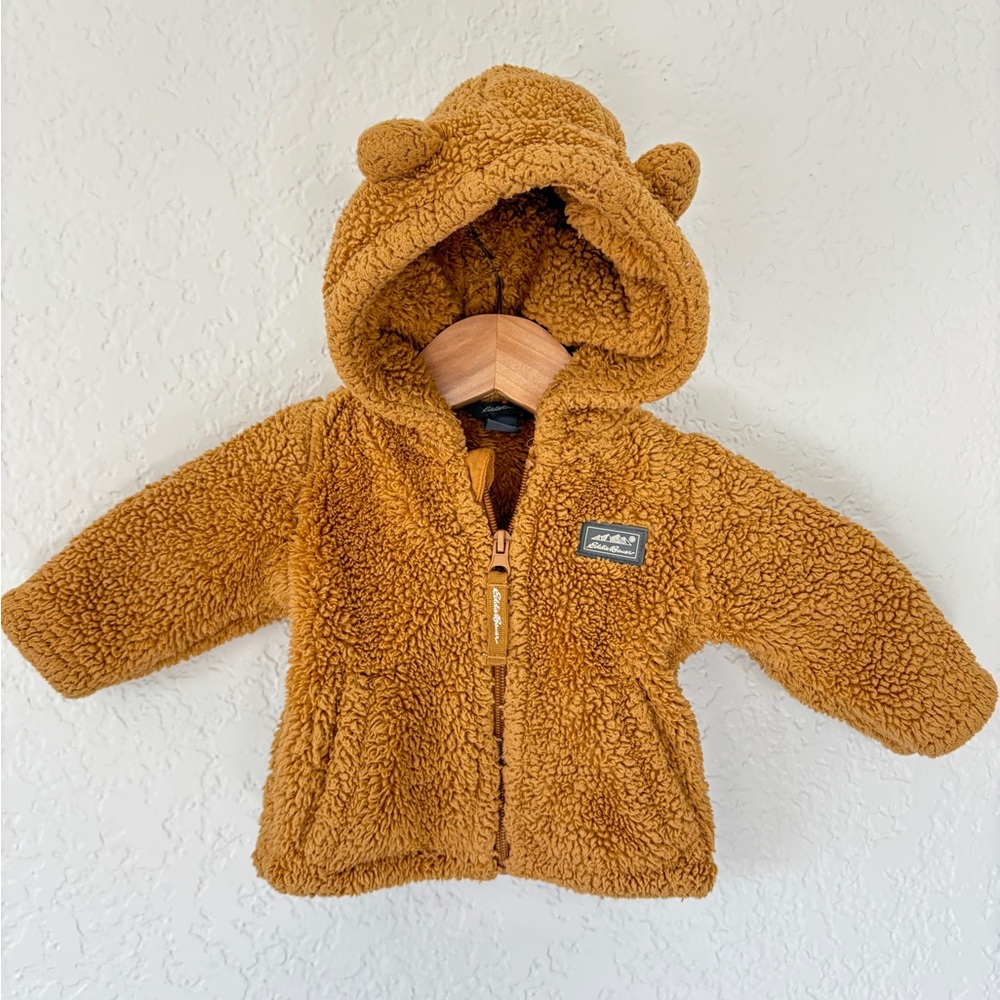 Eddie Bauer Brown Teddy Bear Jacket